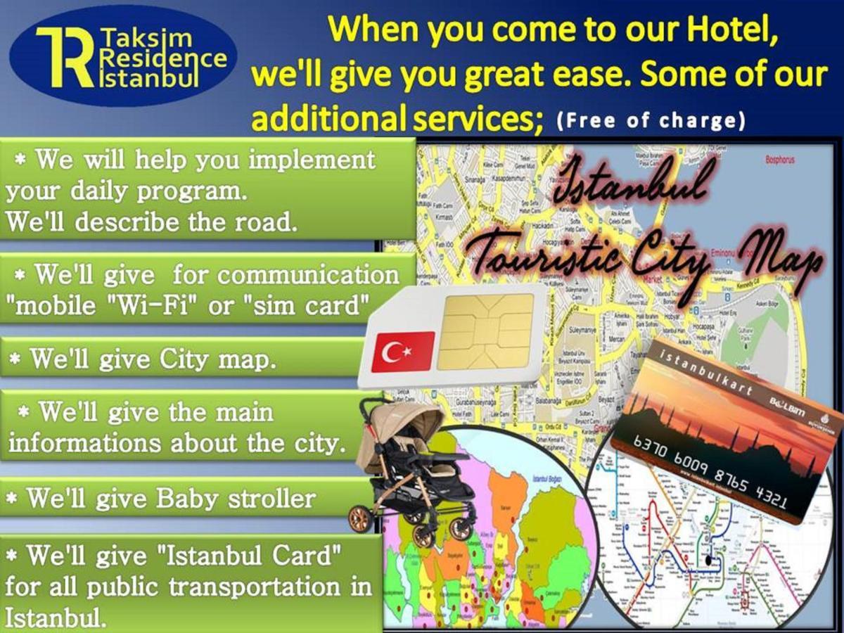 اسطنبول Hotel Taksim Residence المظهر الخارجي الصورة